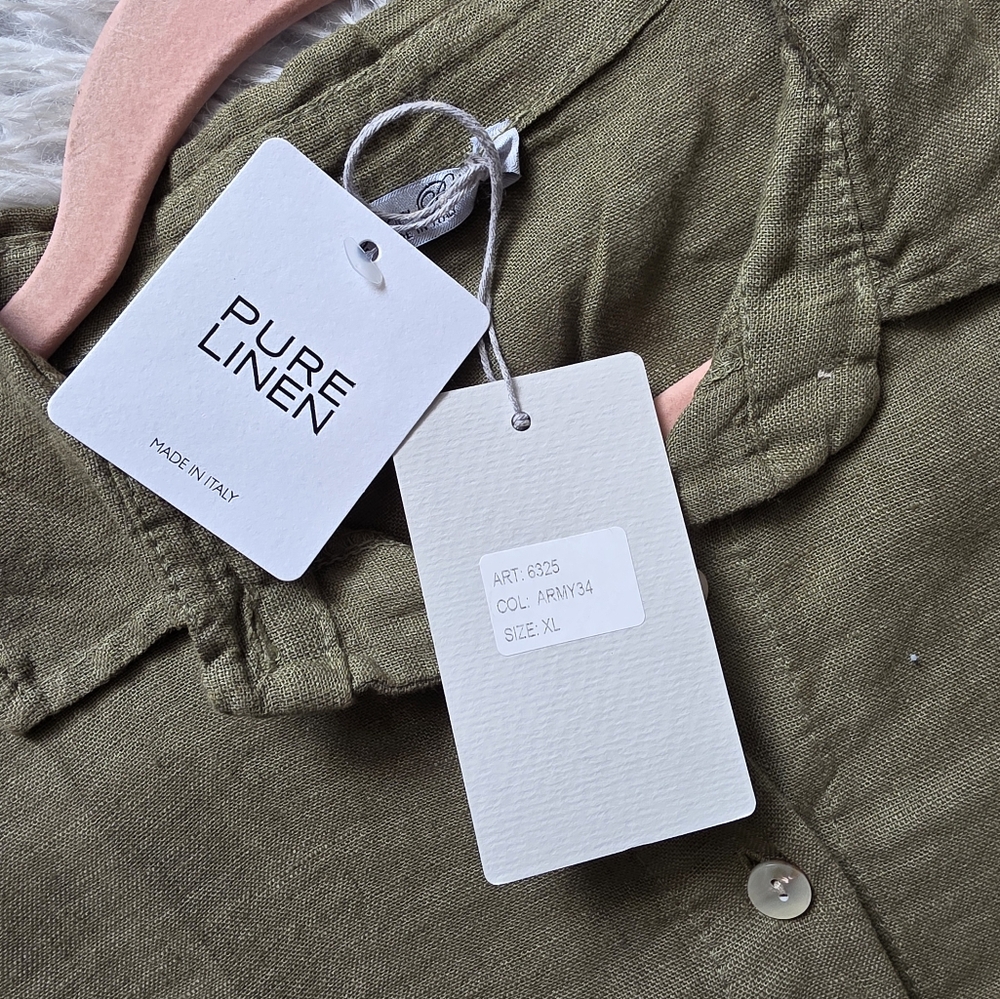 Elena Naldi Olive Green Shirt Dress - Picture 5 of 5